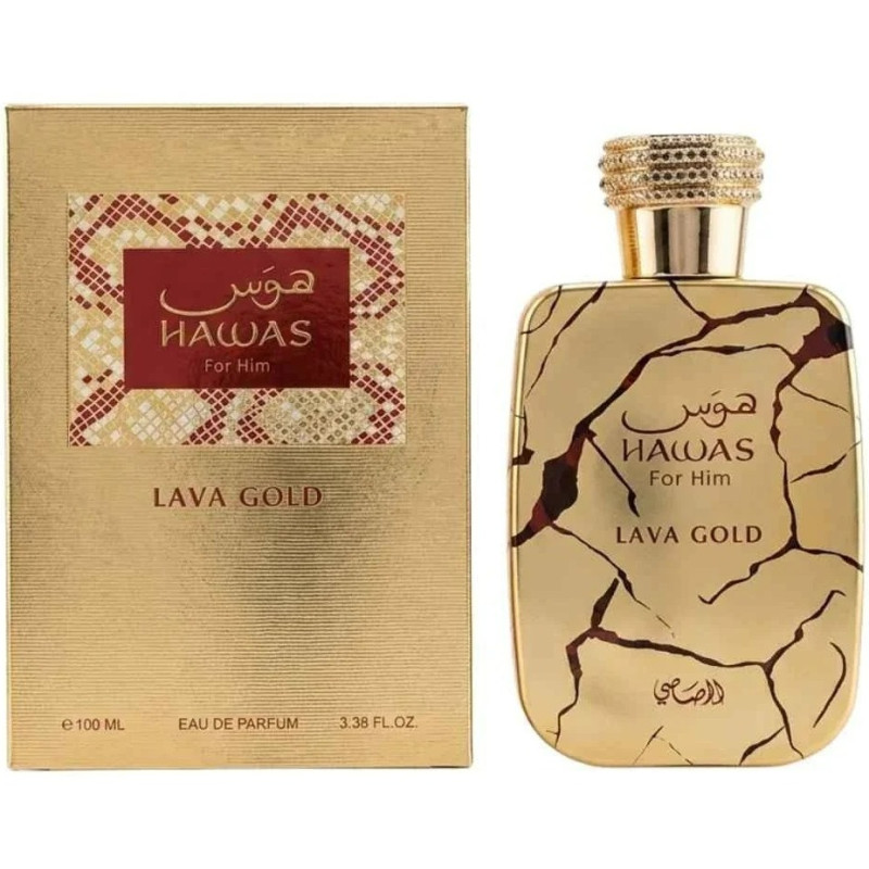 PERF MASC RASASI HAWAS LAVA GOLD EDP 100ML